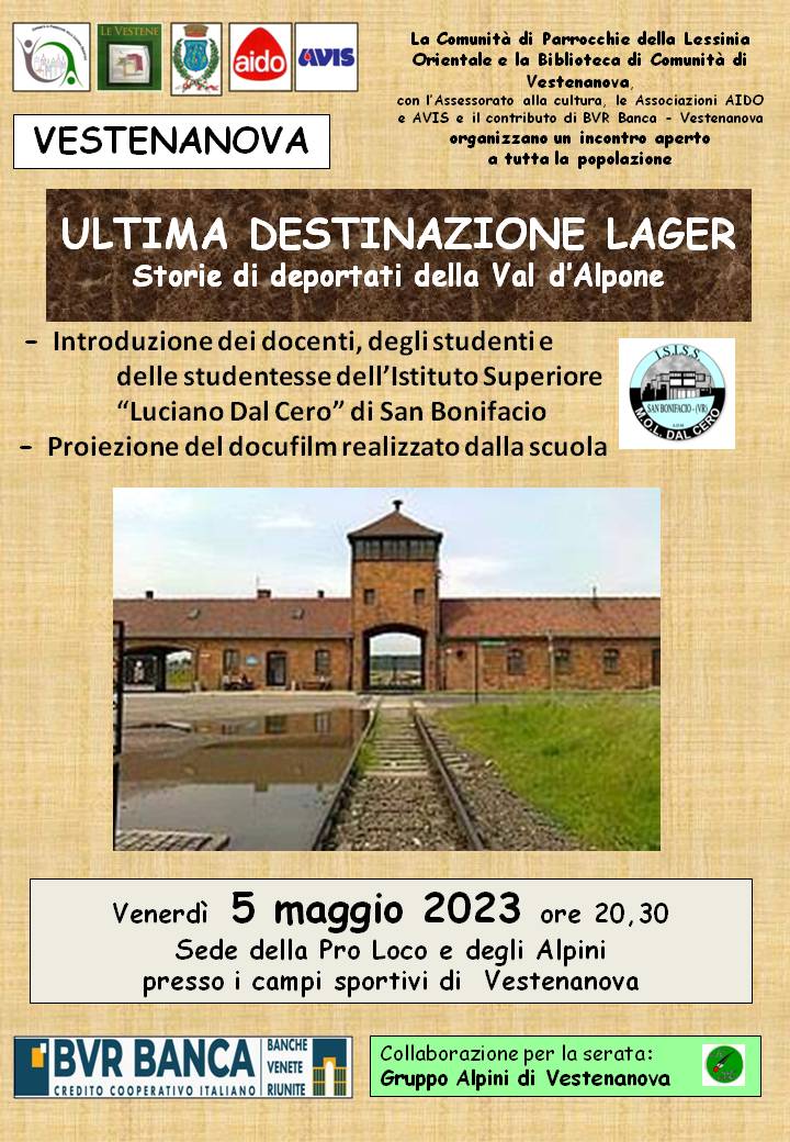 ULTIMA DESTINAZIONE LAGER "Storie di deportati della Val d’Alpone"