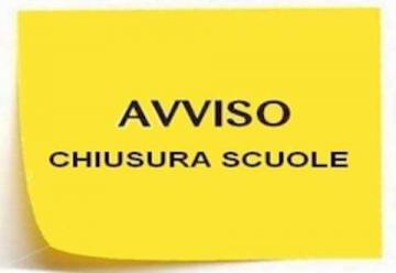 Ordinanza chiusura scuole il giorno 29 ottobre 2018